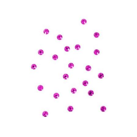 Swarovski steentjes crystal fuchsia roze - 24 stuks - kristal