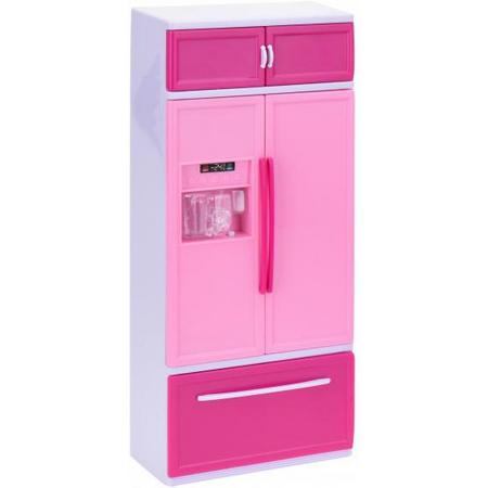 Tender Toys speelset koelkast met licht en geluid 31 cm roze