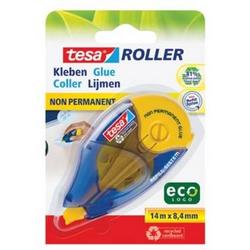 Tesa Roller navulbare lijmroller niet-permanent ecoLogo, ft 8,4 mm x 14 m, op blister