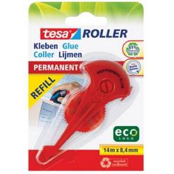 Tesa Roller navulling lijmroller permanent ecoLogo, ft 8,4 mm x 14 m, op blister