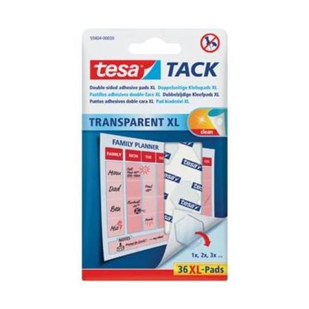 Tesa Tack XL kleefpads, blister met 36 pads