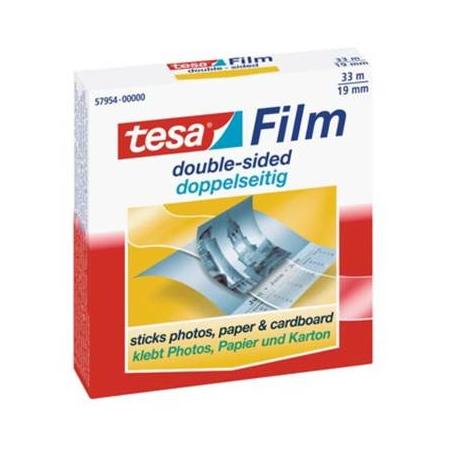 Tesafilm dubbelzijdige tape, ft 33 m x 19 mm, wegwerpdispenser met 1 rol