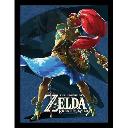 The Legend of Zelda Breath of the Wild Framed Print - Urbosa (30x40cm)