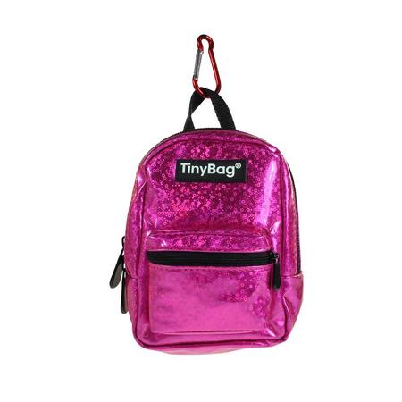Tiny Bag Shiny Pink glitter rugzak