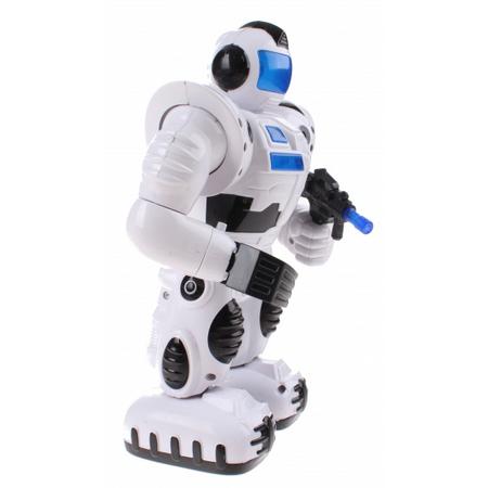 Toi Toys Space Warrior lopende robot 25 cm wit S
