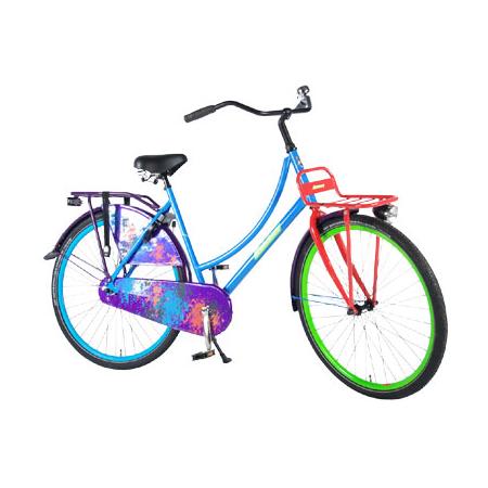 Transport fiets Urban graffitii - 28 inch - multikleur