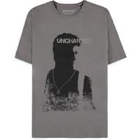 Uncharted - Men\s Grey Short Sleeved T-shirt