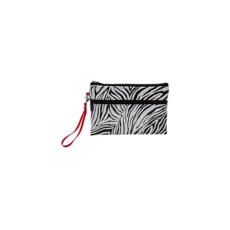 Verhaak etui Wild Thing zebra junior 23 x 15 cm rood/zwart/wit