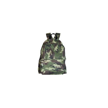 Verhaak rugzak camouflage jongens 42,5 x 30 cm nylon groen