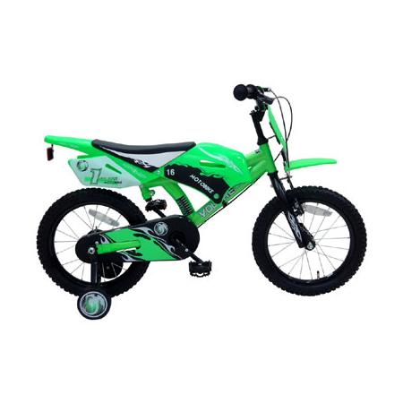 Volare Motorbike jongensfiets - 16 inch - groen