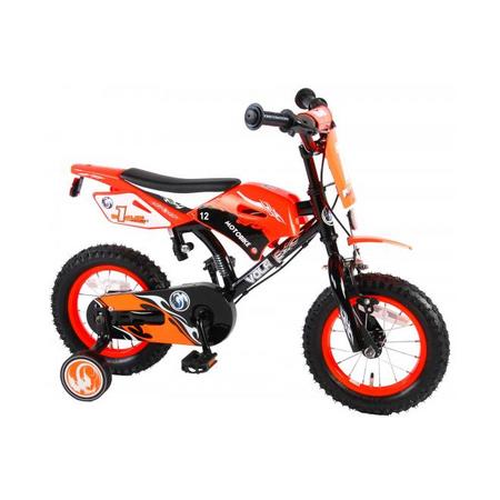 Volare Motorbike oranje jongensfiets - 12 inch