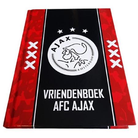 Vriendenboek Ajax rood met zwarte baan