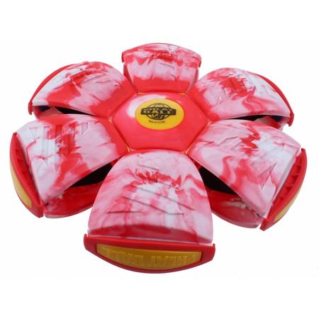 Wahu frisbee/bal Phlat Ball Swirl 22 cm rood