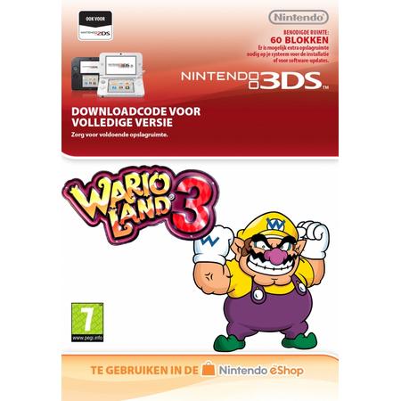Wario Land 3 Virtual Console