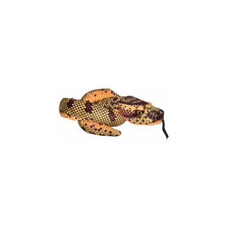 Wild Republic knuffel anaconda junior 137 cm pluche groen/bruin