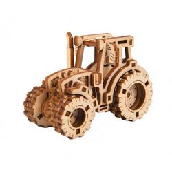 Wooden City modelbouwset tractor Superfast 7.5 cm hout naturel