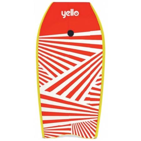 Yello bodyboard 105 x 56 cm rood/geel