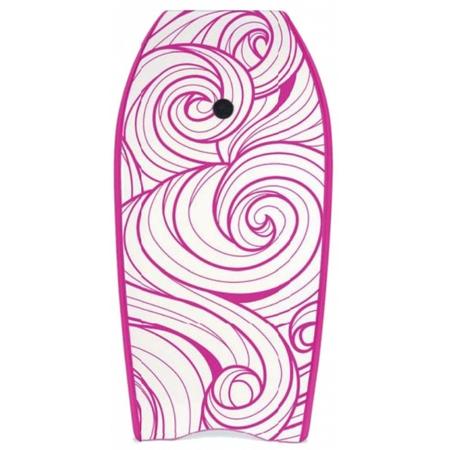 Yello bodyboard Swirl 105 x 56 cm roze