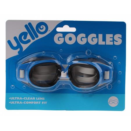Yello zwembril Goggles blauw 15 x 5 cm