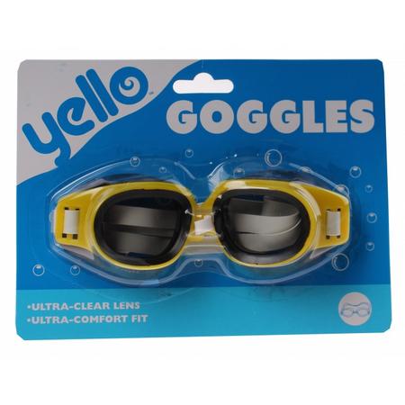 Yello zwembril Goggles geel 15 x 5 cm