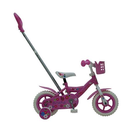 Yipeeh Flowerie fiets - 10 inch - roze