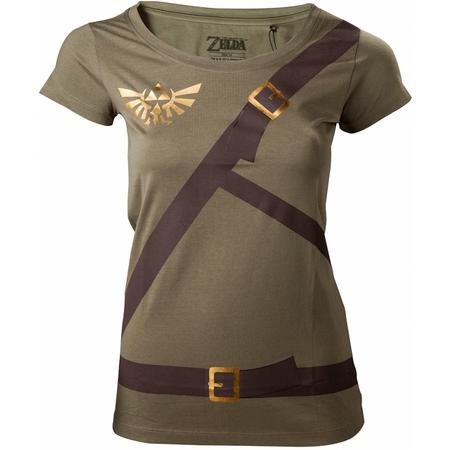 Zelda - Female Link\s Shirt with Printed Straps