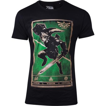 Zelda - Propaganda Link Triforce Men\s T-shirt