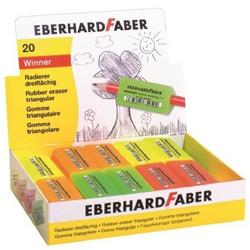 gum Eberhard Faber Winner driekantig assorti fluorkleuren