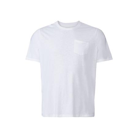 heren-T-shirt, casual gesneden (XXXL (64/66), Wit)