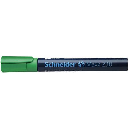 marker Schneider Maxx 230 permanent ronde punt groen