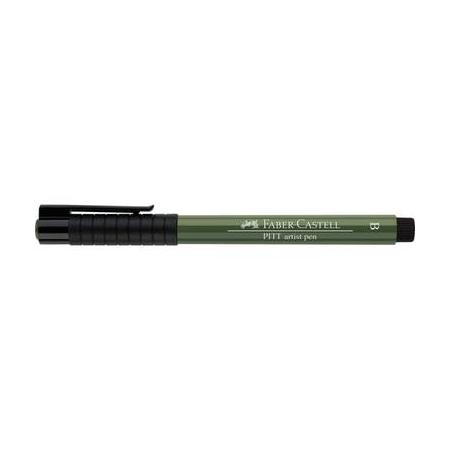tekenstift Faber-Castell Pitt Artist Pen Brush 174 chroom groen opaak