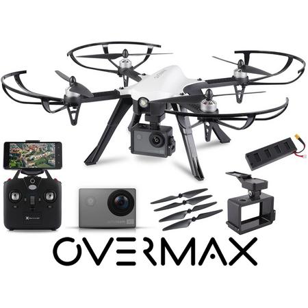 Overmax X-Bee 8.0 semi professionele drone 4K camera, 500 meter bereik, 20 min vlucht, FPV