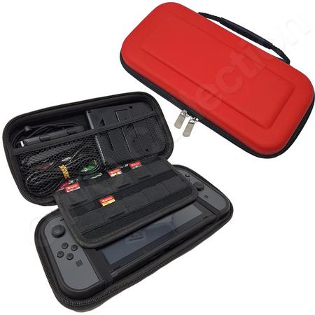 OWO - Draagbare luxe reistas - case cover - reiskoffer - opbergtas - hoes - tasje - voor de Nintendo Switch console - ROOD