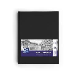 Oxford - Schetsboek A4 - harde kaft - 192 paginas - 100g papier - zwart