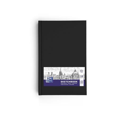 Oxford - Schetsboek A5 - harde kaft - 192 paginas - 100g papier - zwart