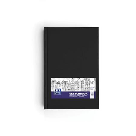 Oxford - Schetsboek A6 - harde kaft - 192 paginas - 100g papier - zwart