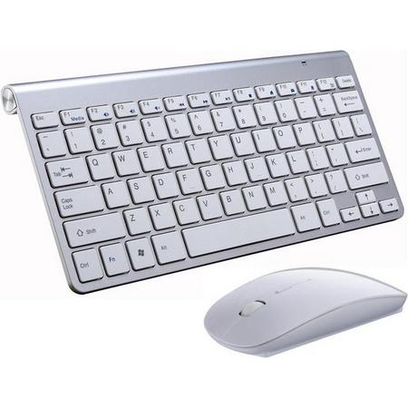Ozappa - Wireless keyboard and mouse - Draadloze toetsenbord en muis - zilver - Windows - Android - Mac OSX - Keyboard - Muis - Bluetooth