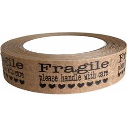 Kraft tape Fragile - handle with care - plakband - tape - krafttape - verpakken - inpakken