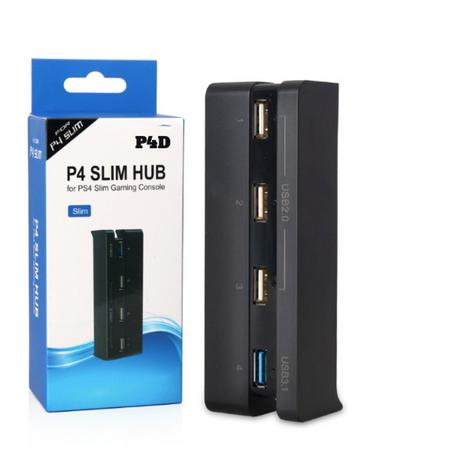 USB Hub voor PS4 SLIM - 4 port - USB 3.0 - USB 2.0 - Gaming HUB PS4 SLIM