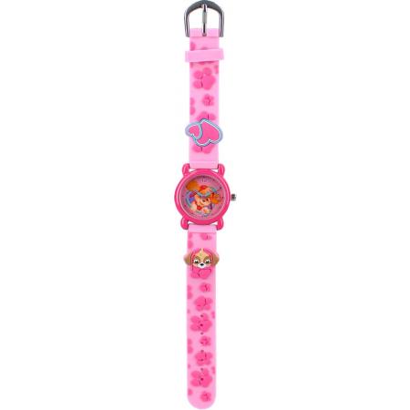 Paw Patrol Kids Time 3D Girls Horloge 27 mm Ø - Horloge geschenkset - Roze
