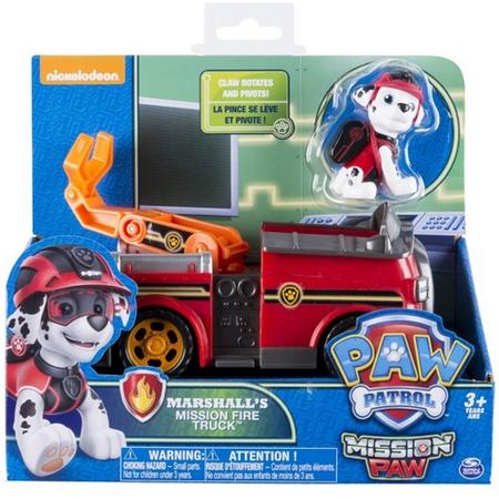 Paw Patrol rescue brandweer voertuig Mission Paw - Marshall fire truck