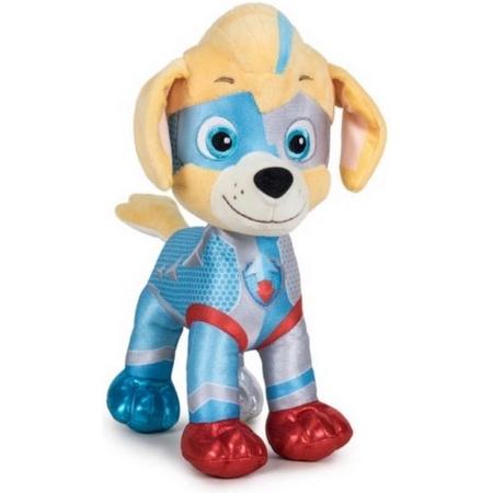 Pluche Paw Patrol knuffel Tuck - Mighty Pups Super Paws - 27 cm - Cartoon knuffels - Speelgoed voor kinderen