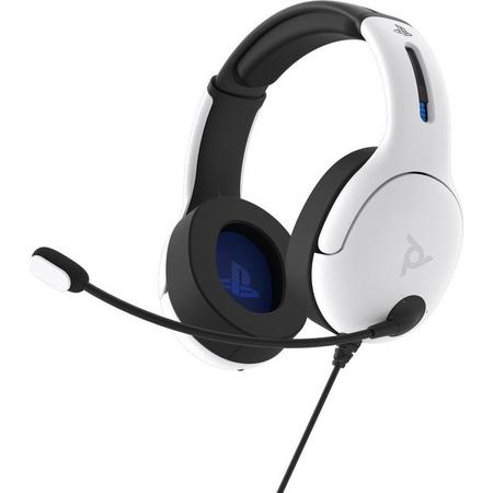 PDP Gaming LVL50 Stereo Gaming Headset - PS4 & PS5 - Wit