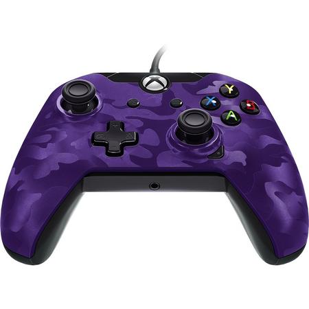 PDP Deluxe Controller - Xbox One / Windows 10 - Paars Camo
