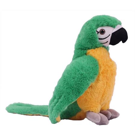 Papegaai groen 24 cm