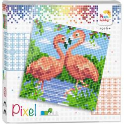 Complete Pixel Set Flamingos