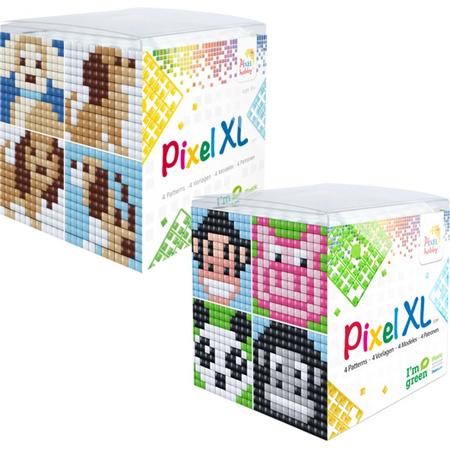 Pixelhobby XL Kubus Hondjes en 4 Dieren (Aap)