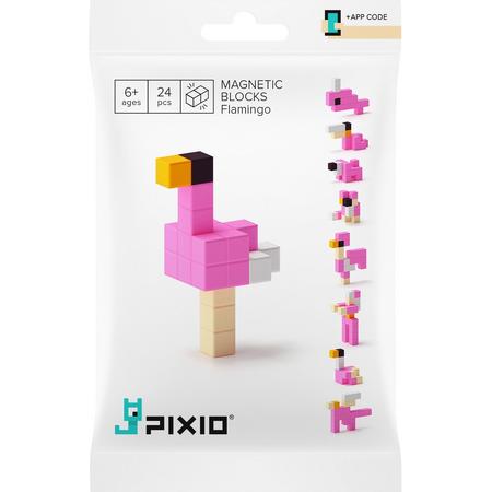 PIXIO Flamingo - magnetische blokken - constructieset - toegang tot gratis app - nieuwe generatie blokken bouwen / speelgoed