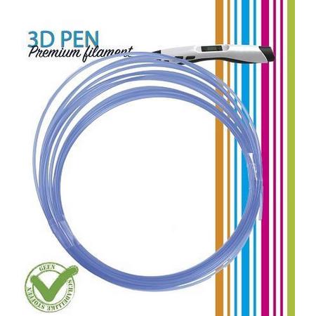3D Pen filament - 5M - Transparant blauw