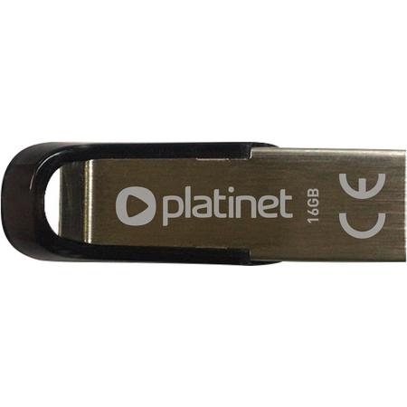 PLATINET PMFMS16 PENDRIVE USB 2.0 S-Depo 16GB USB Geheugenstick METAL - metalen behuizing